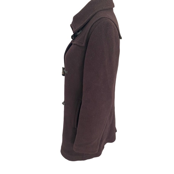 Burberry London Peacoat Brown 100% Wool Size Medium - Picture 11 of 16